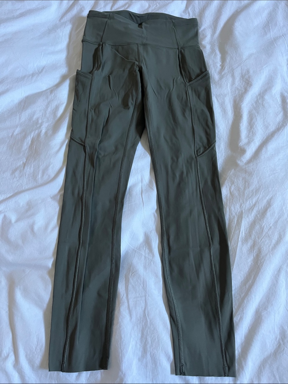 Lululemon green pockets full length leggings